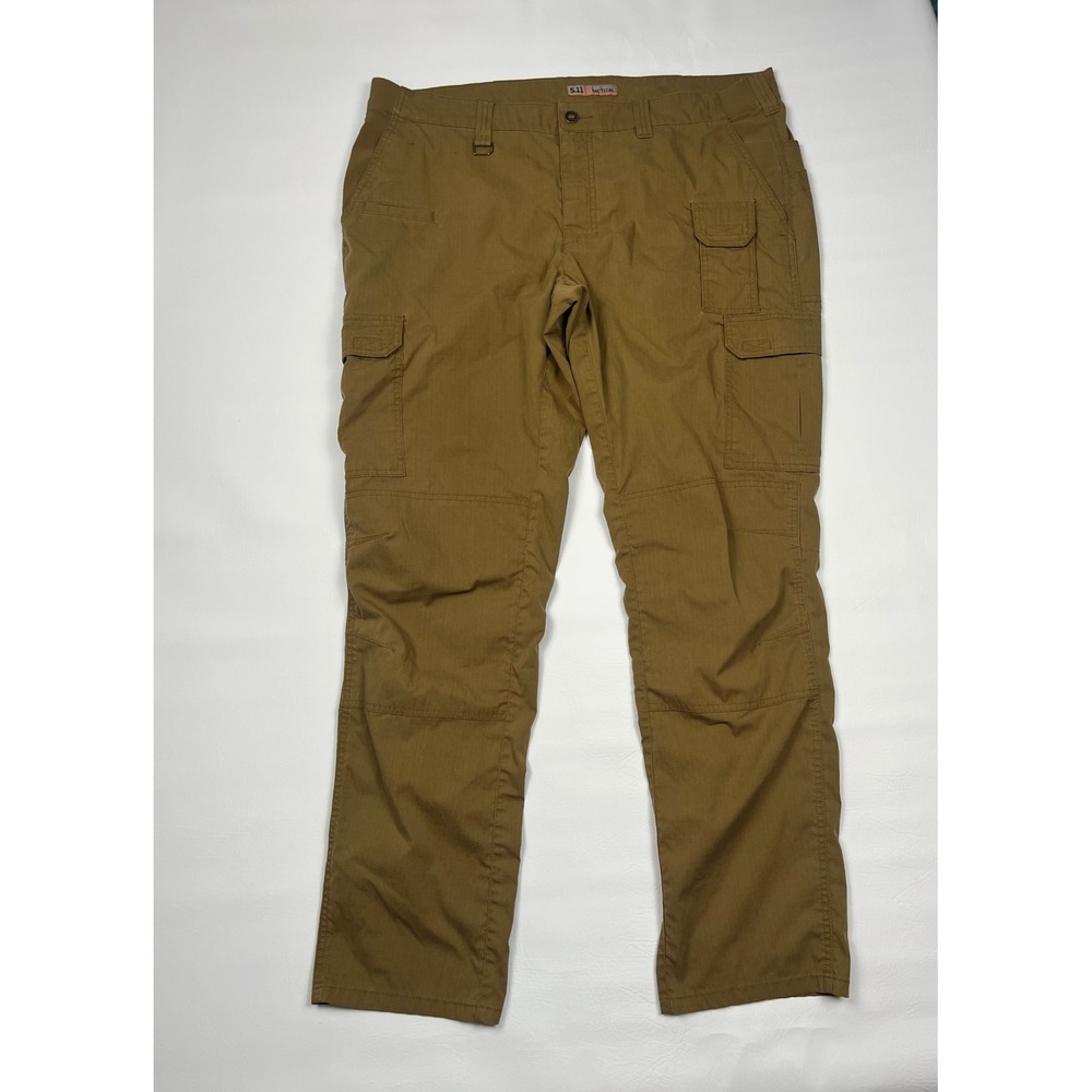 5.11 Tactical ABR Pro Pants Mens 40x34 Brown Ripstop Work Outdoor Cargo Utility